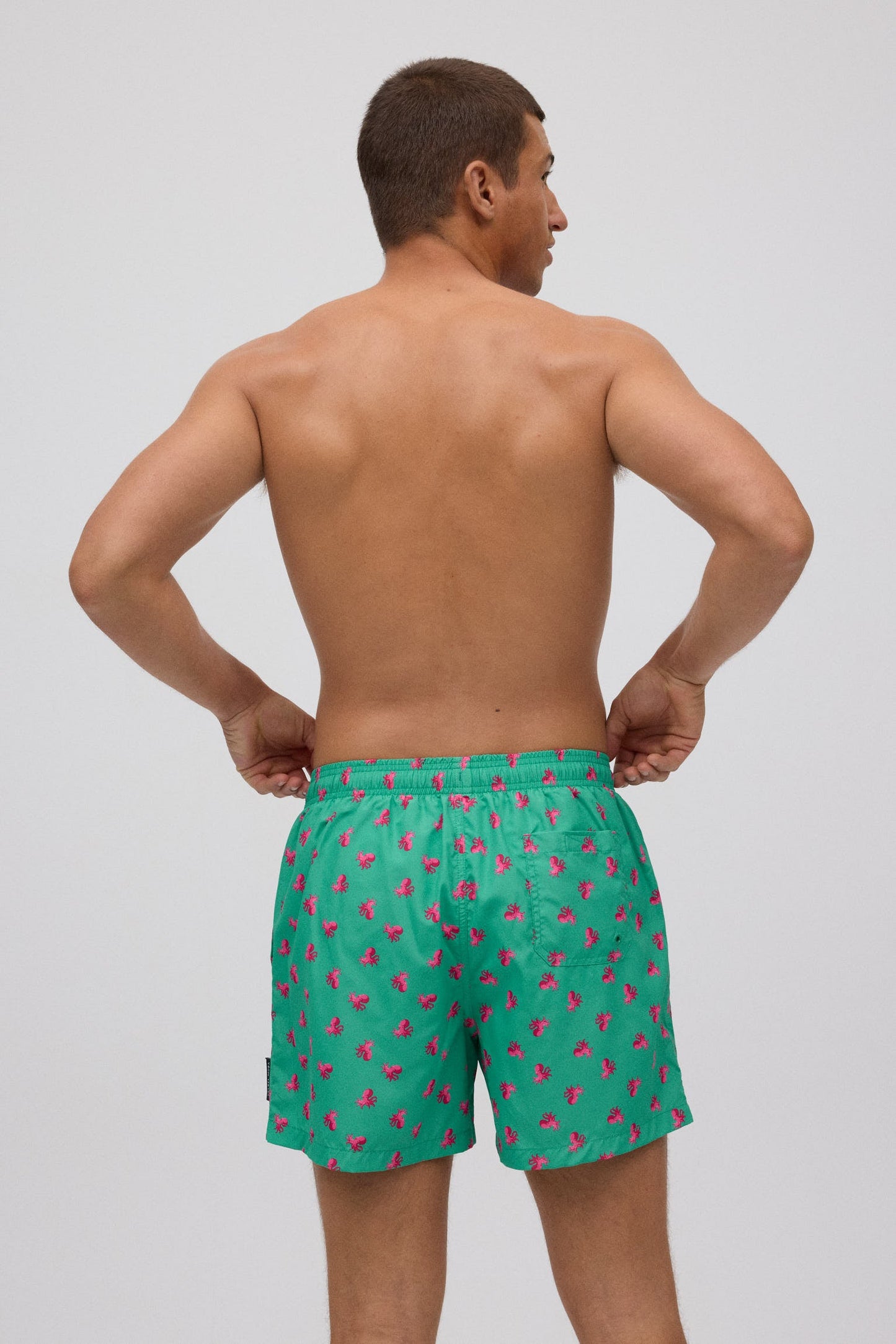 Bañador medio ligero estampado pulpos