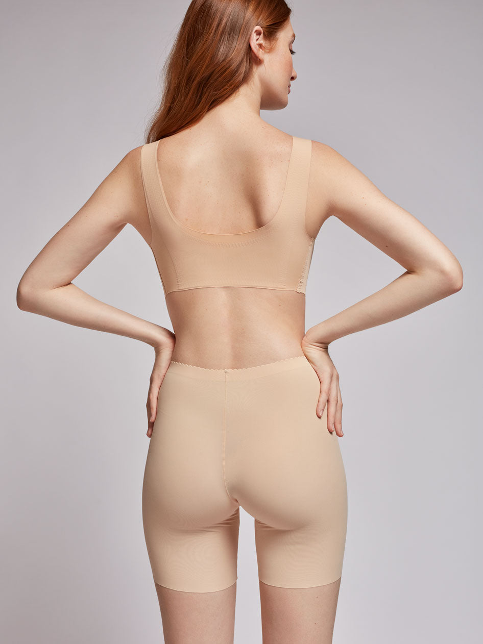 Pantalón moldeador y envolvente tejido microfibra - Piel - 1/0213