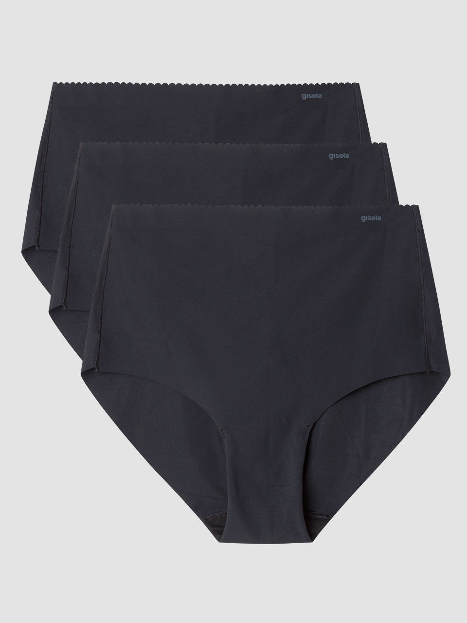 Braguita alta invisible tejido microfibra - Negro - 1/0212