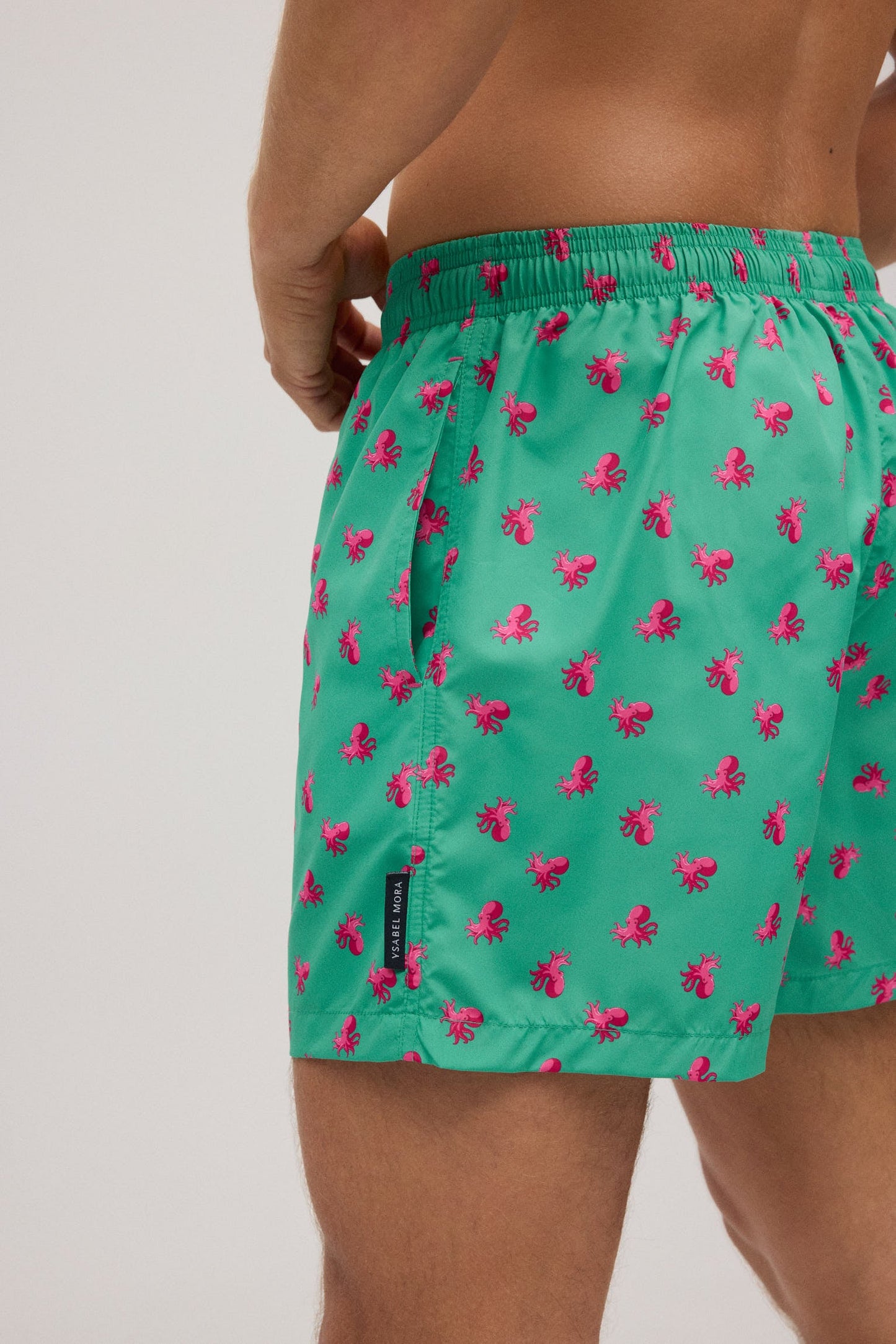 Bañador medio ligero estampado pulpos