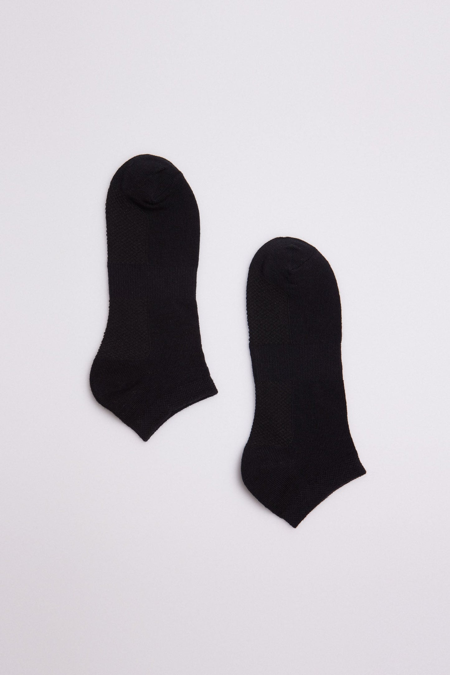 12745 2 calcetin invisible transpirable - Negro