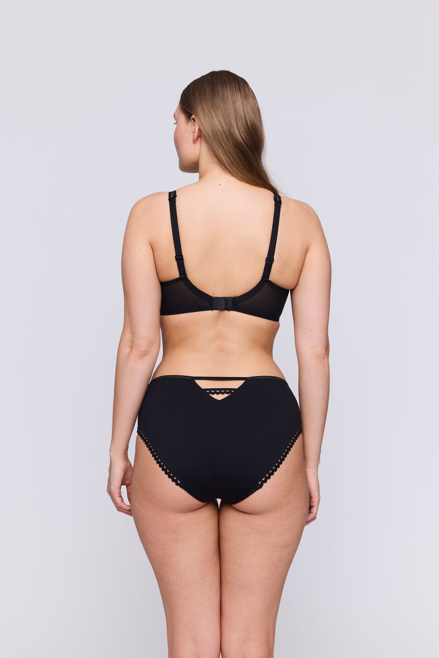 VIVGIRL negro sujetador copa entera