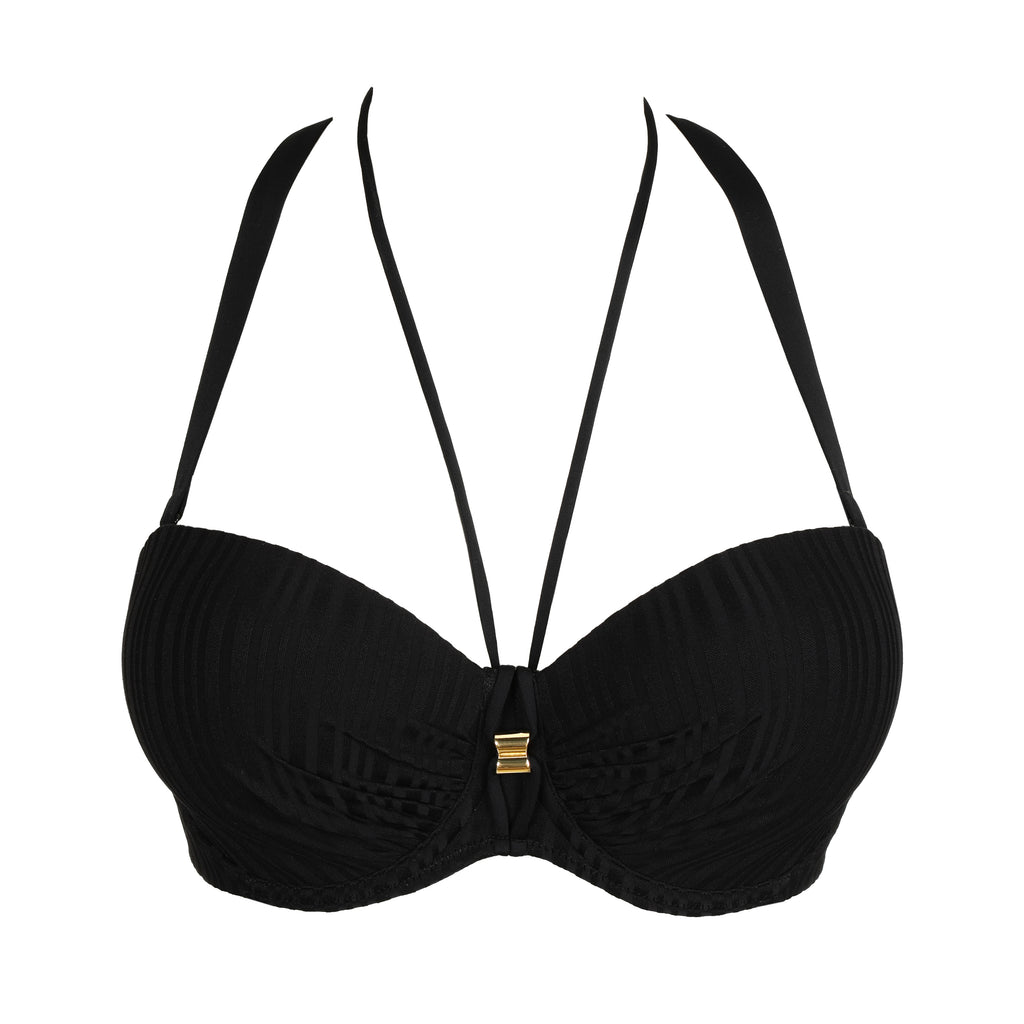 KIRUNA negro bikini sin tirantes con foam