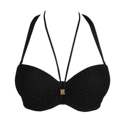 KIRUNA negro bikini sin tirantes con foam
