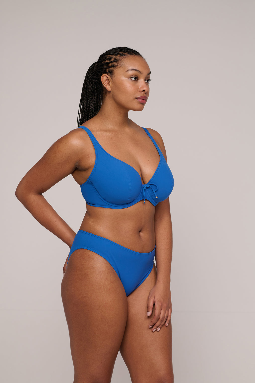 ASWAN Delphinium Cheer Blue bikini escote prof. con foam