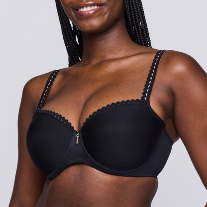 VIVGIRL negro sujetador balconet con foam