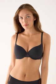 Sujetador nomarks Paula con aro con relleno negro