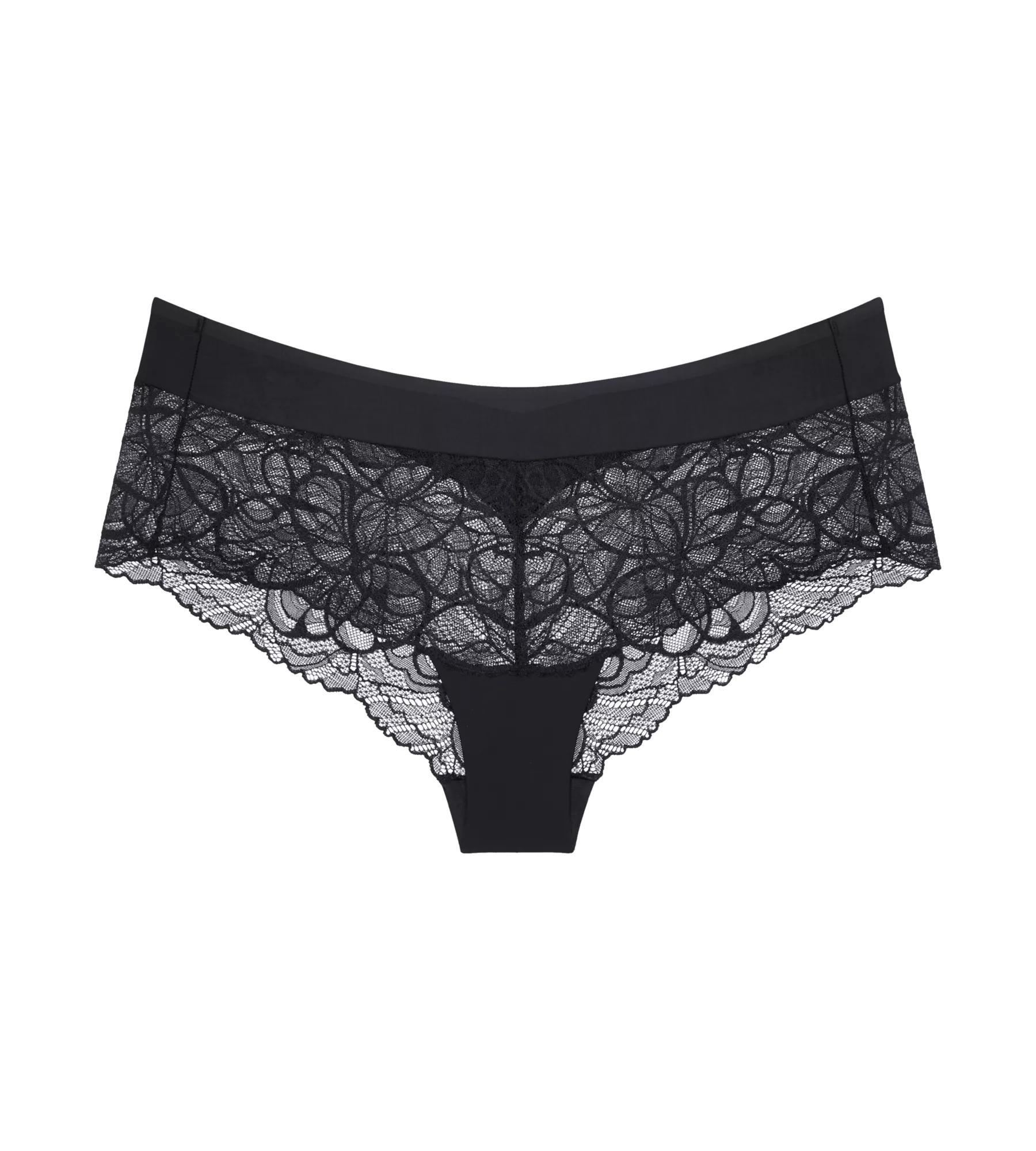 Body Make-Up Illusion Lace Shorty Negro