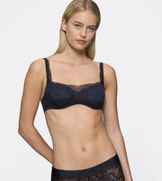 Body Make-Up Illusion Lace Balconette Negro