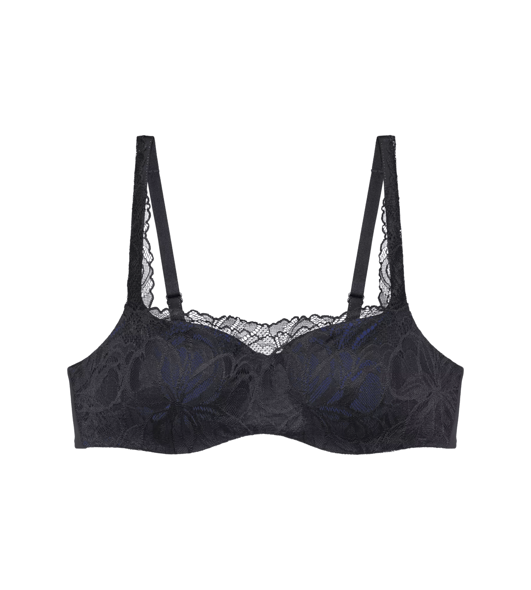 Body Make-Up Illusion Lace Balconette Negro