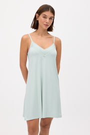 Camisón ligero de tirantes verde