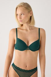 Sujetador push-up contorno plumeti verde botella
