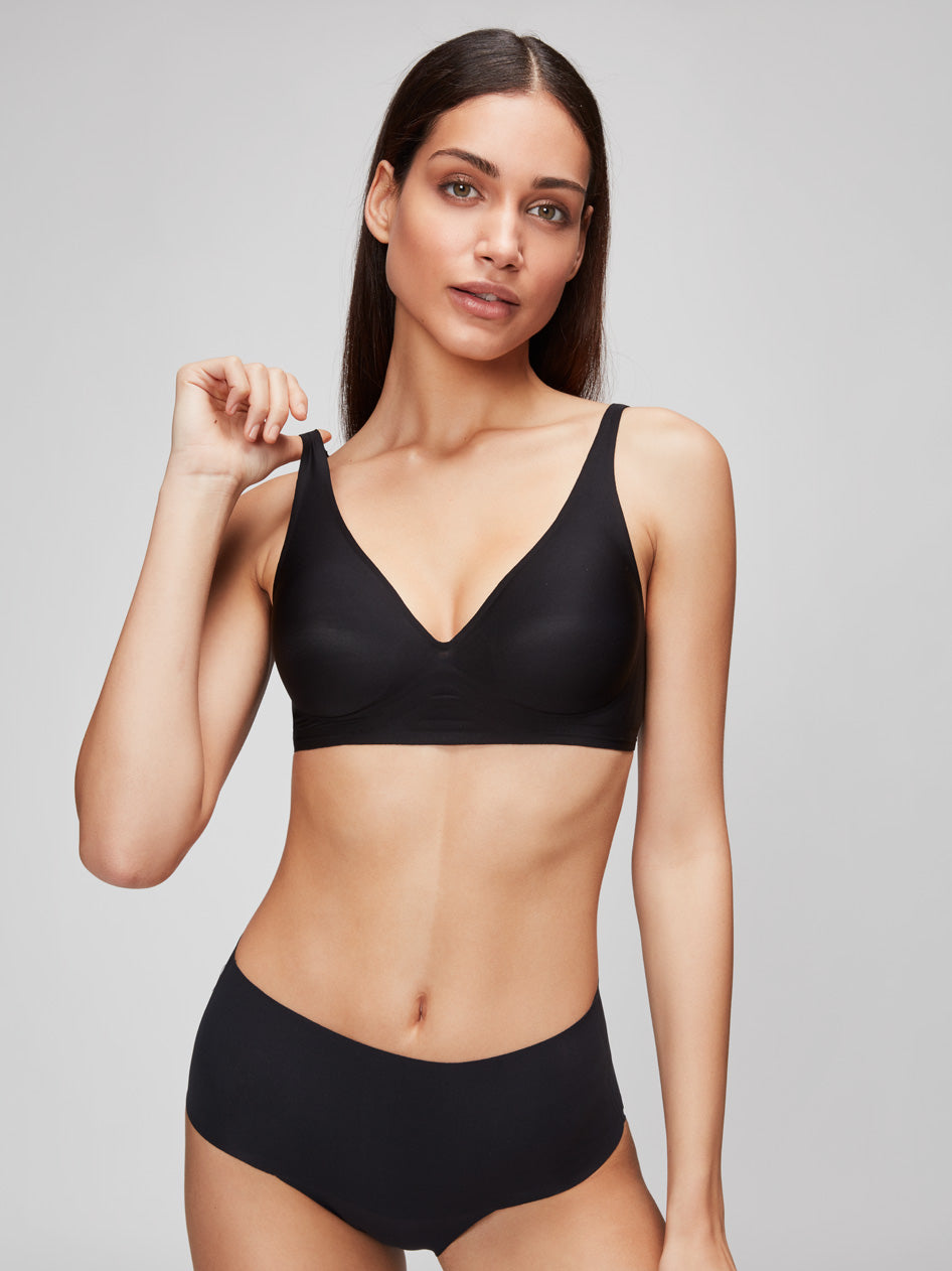Sujetador sin aro y foam extraíble - Negro - 1/0394