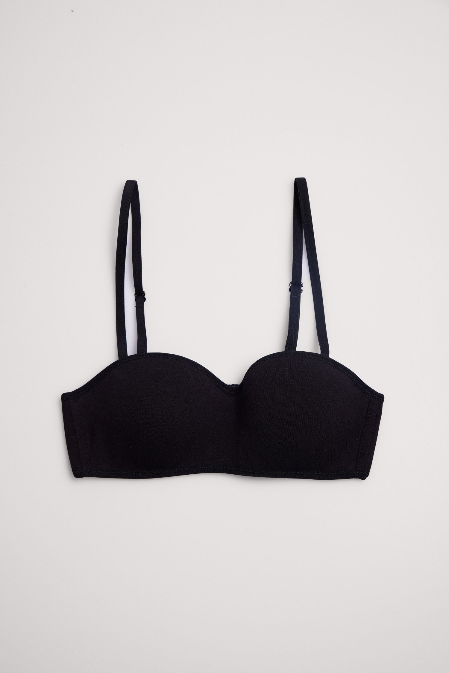 Sujetador bandeau juvenil negro