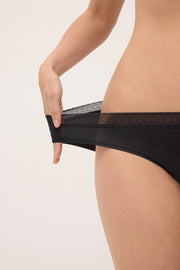 Braga mini adapt encaje con acabados invisibles negra