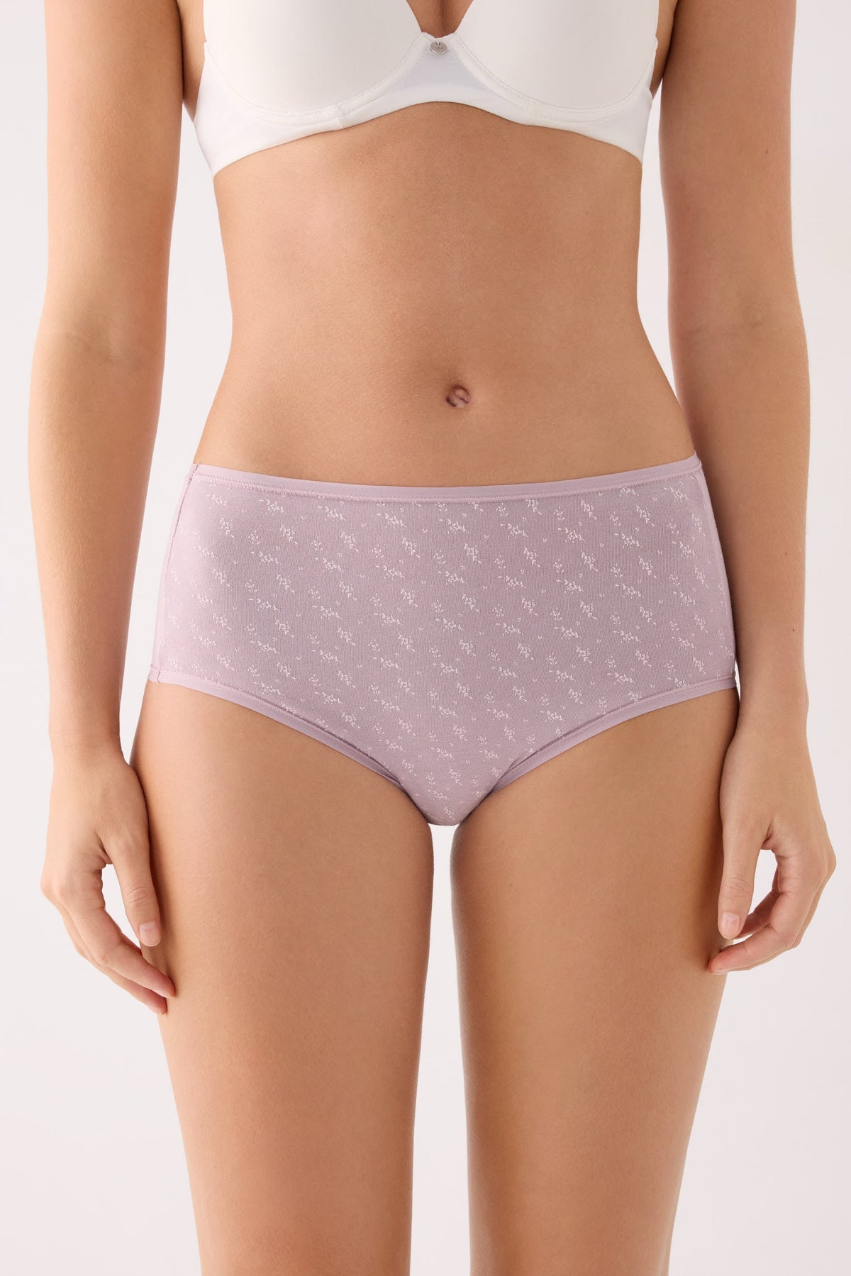 Pack de 2 bragas de algodón altas estampadas multicolor