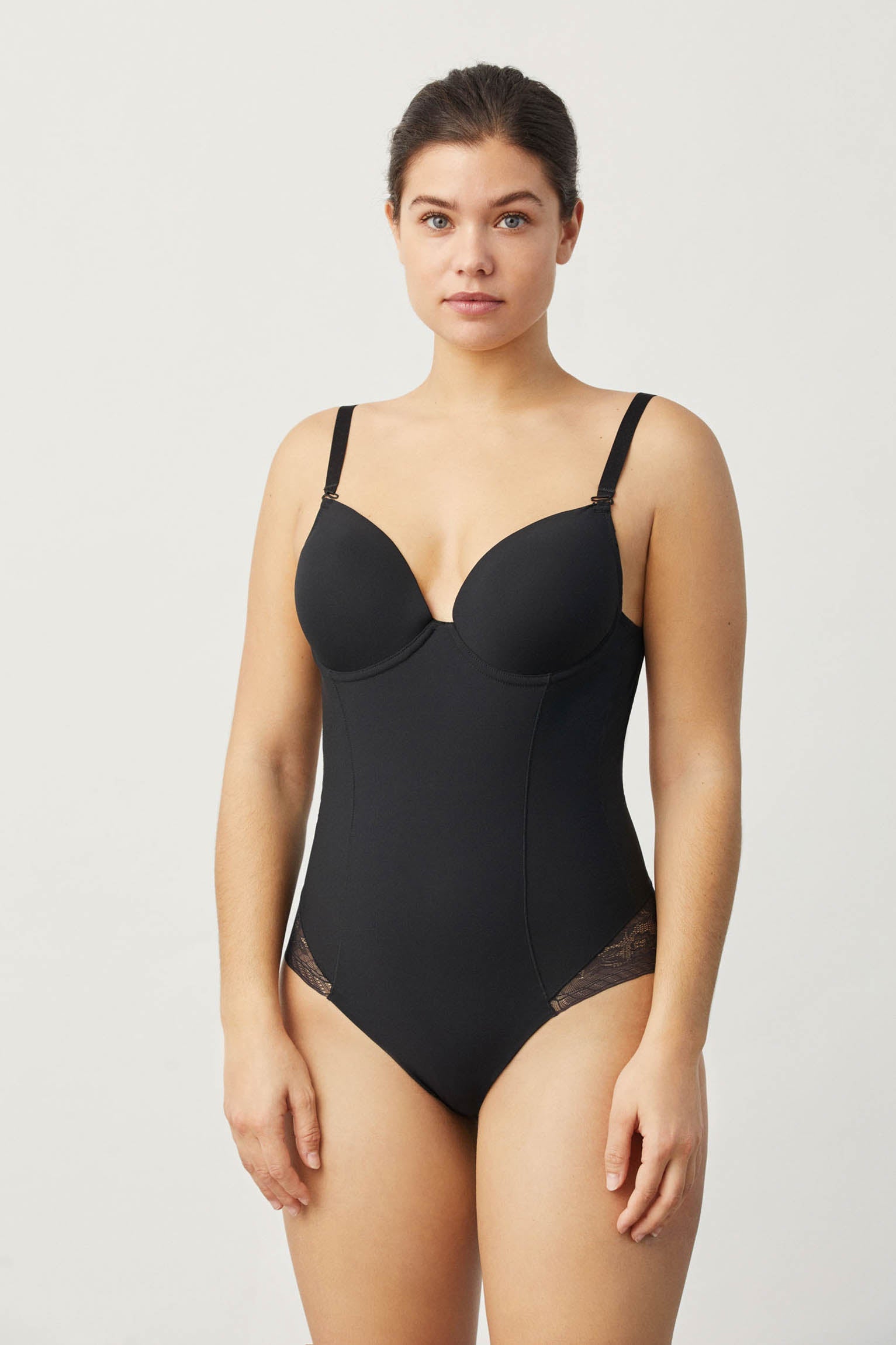 Body reductor espalda abierta - Negro