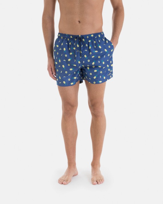 Bañador de Hombre Bermuda Estampado Piñas