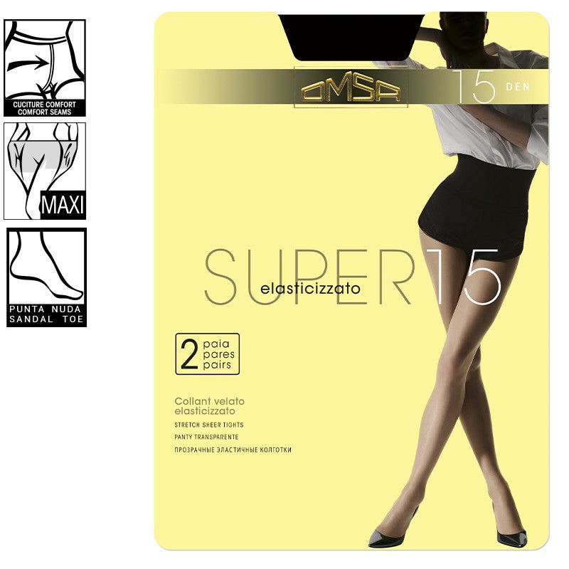 Panty OMSA 109 Super 15 DEN (Pack-2)