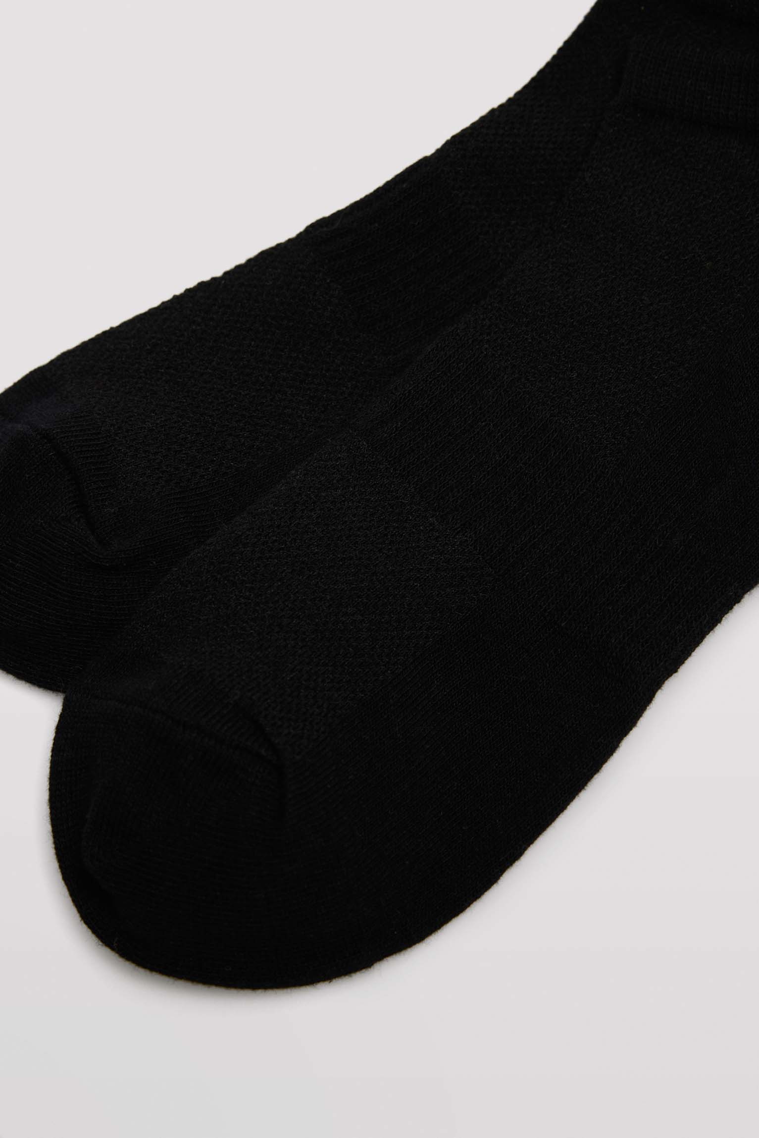 Pack 3 calcetines deportivos transpirables cortos negro