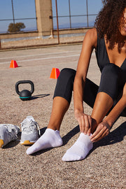 Pack 3 calcetines deportivos transpirables cortos blanco