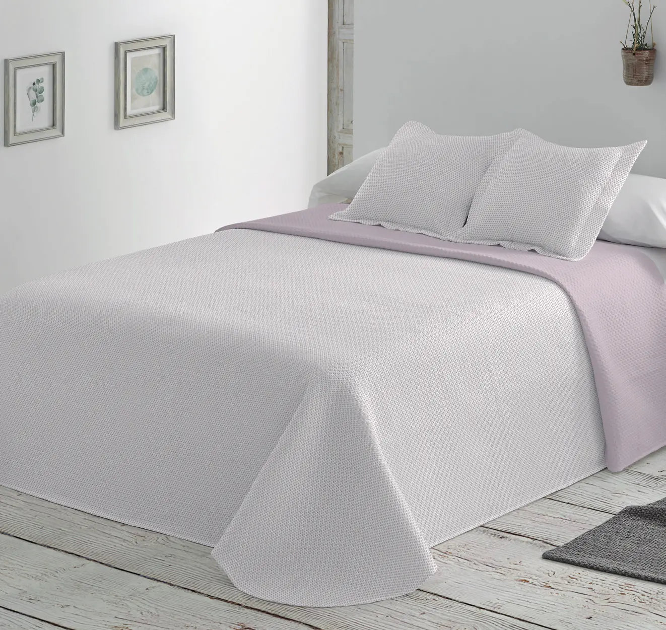 Colcha Lisa Reversible LISA - Malva