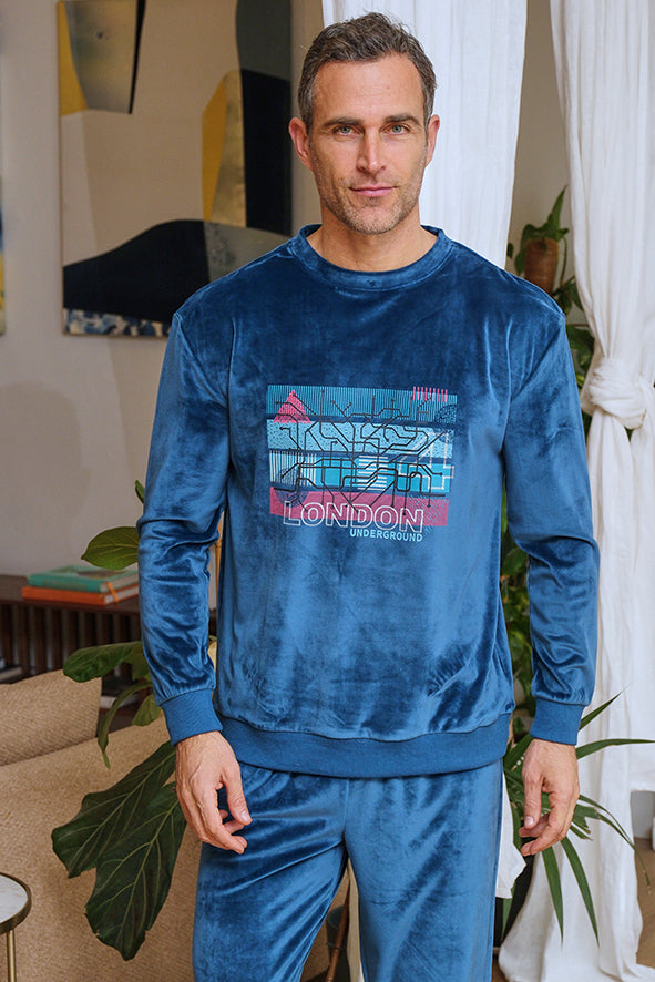 Pijama de hombre spandex London Underground