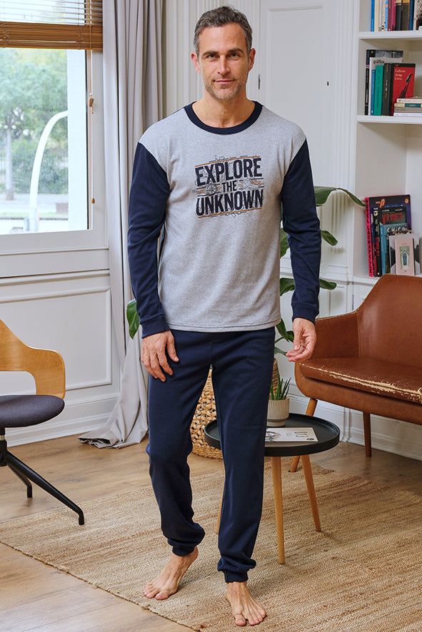 Pijama de hombre interlock perchado Explore