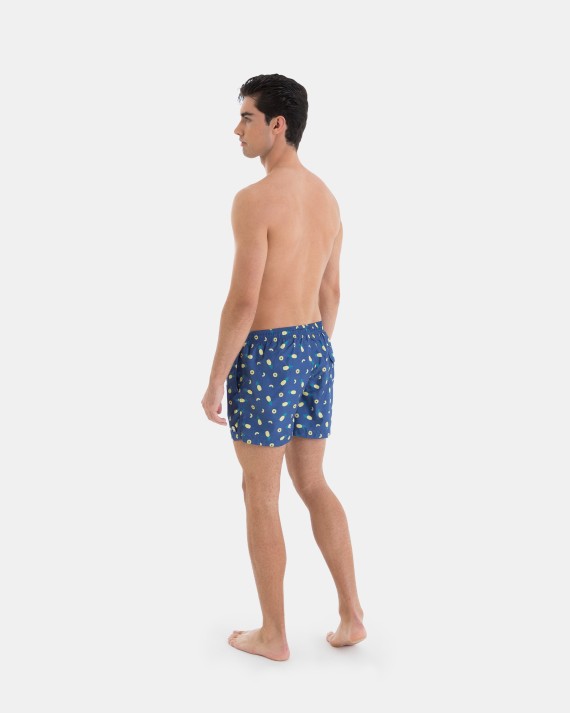 Bañador de Hombre Bermuda Estampado Piñas