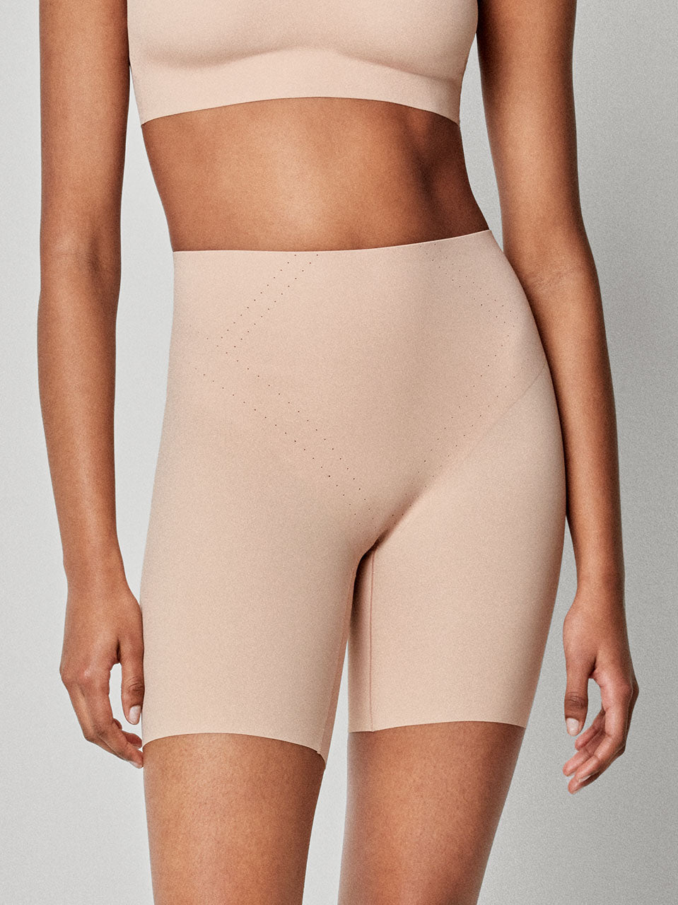 Pantalón reductor con refuerzo delantero - Piel - 1/10050B