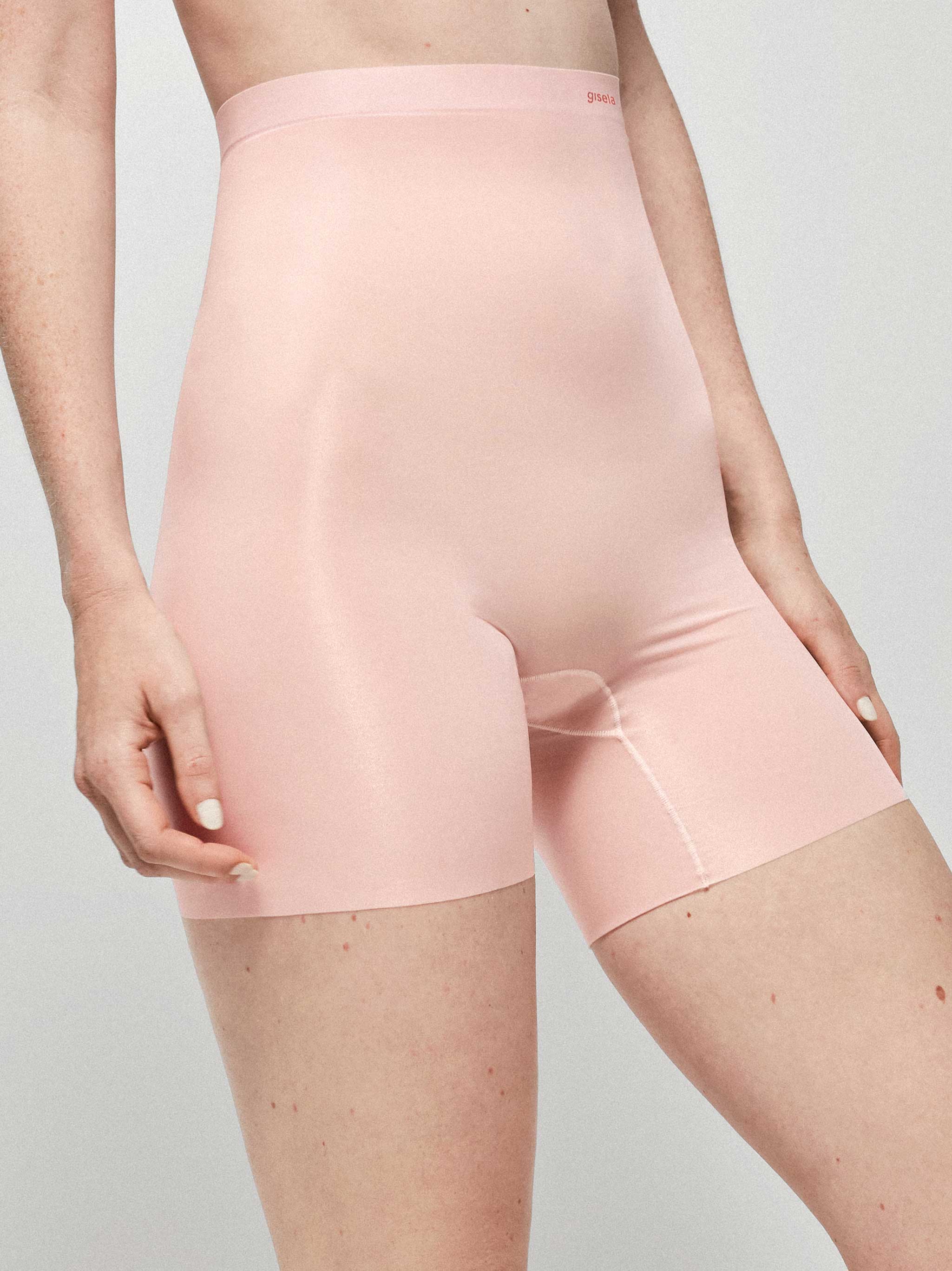 Pantalón con acabados termofusionados y corte láser - Rosa - 1/10028B