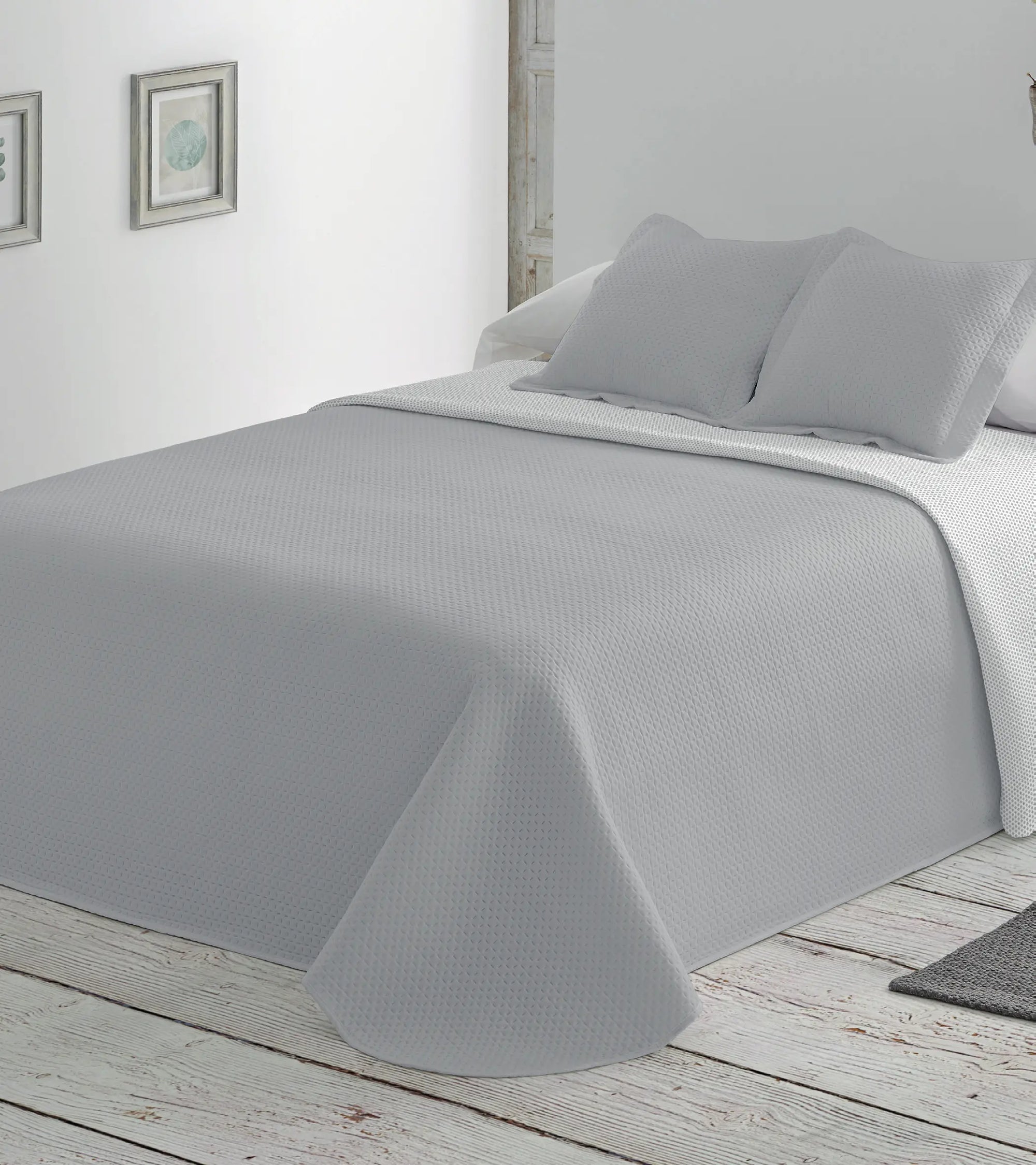 Colcha Lisa Reversible LISA - Gris