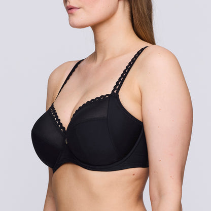 VIVGIRL negro sujetador copa entera