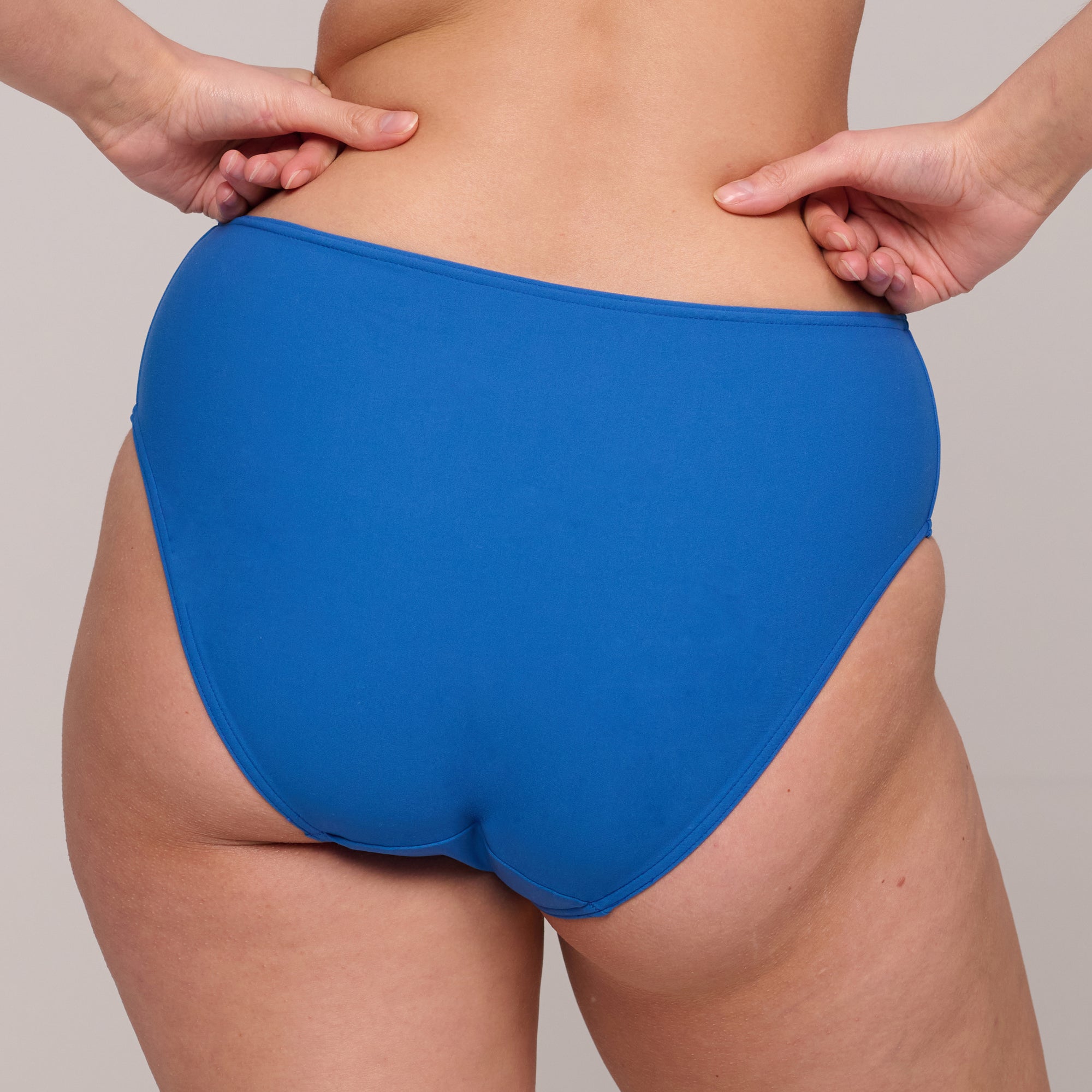 ASWAN Delphinium Cheer Blue bikini braga alta