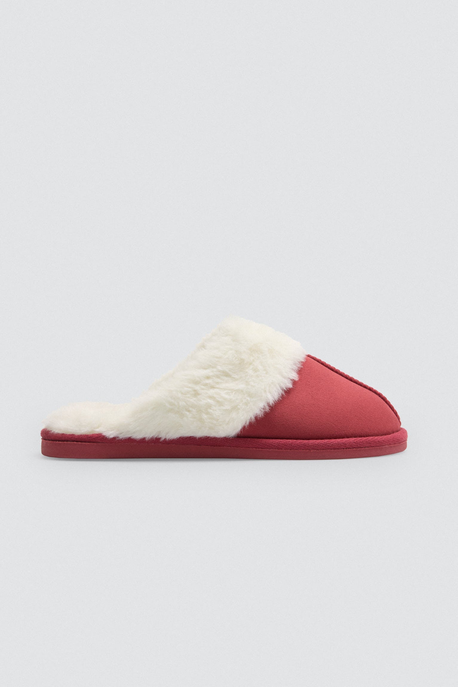 Zapatillas de casa pelo rojo