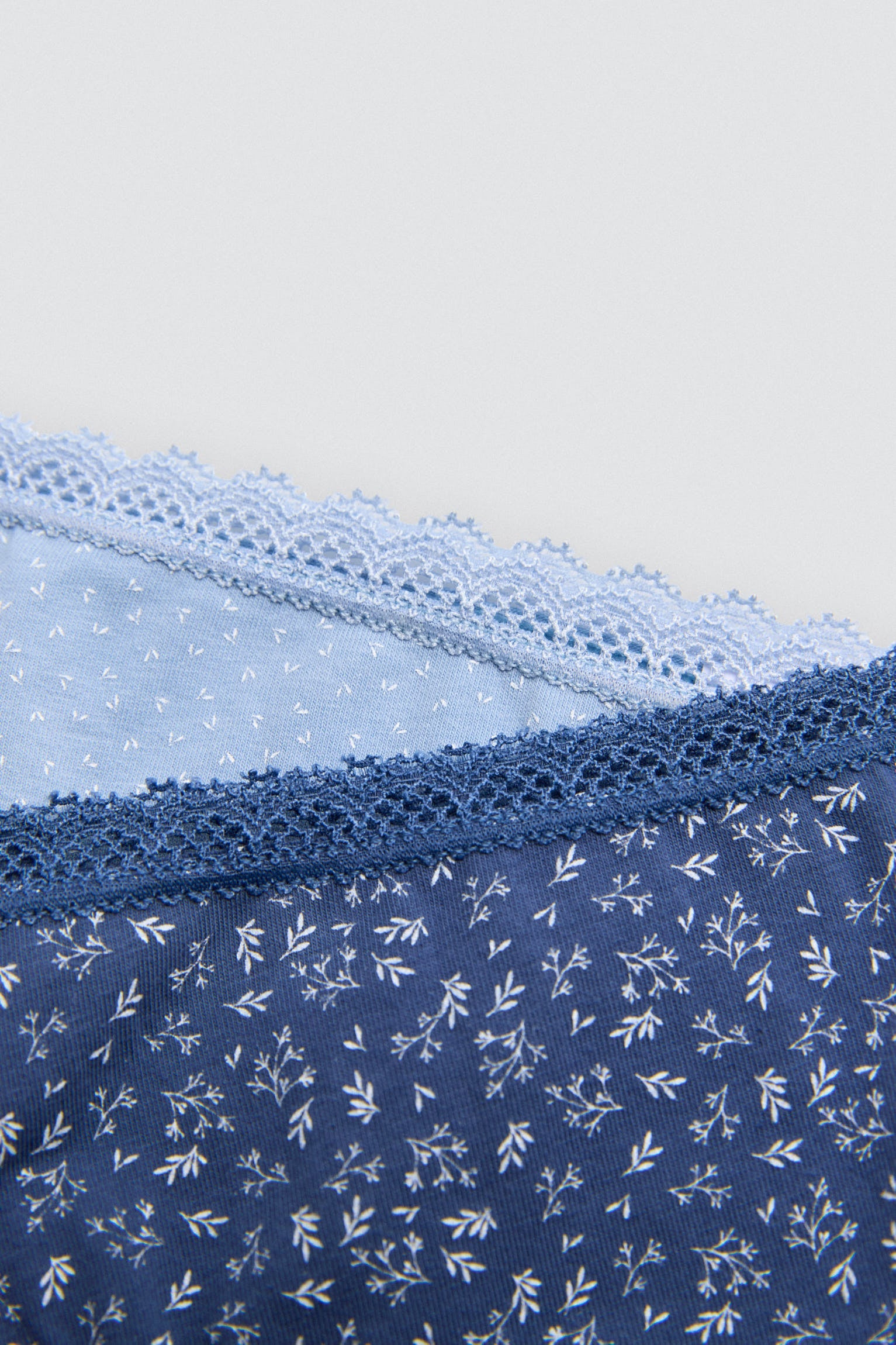 Pack 2 bragas midi estampadas tonos azules