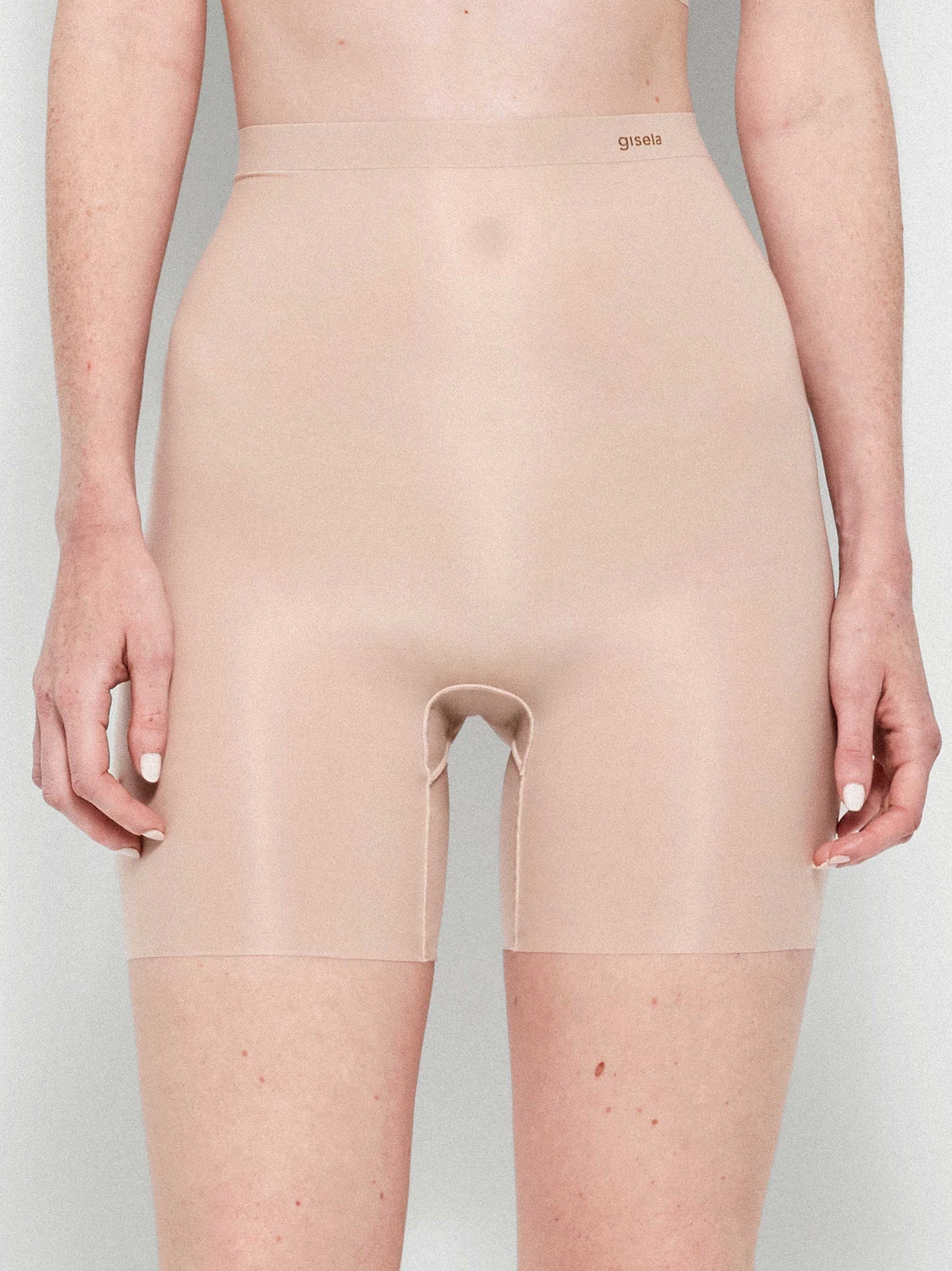 Pantalón con acabados termofusionados y corte láser - Piel - 1/10028B
