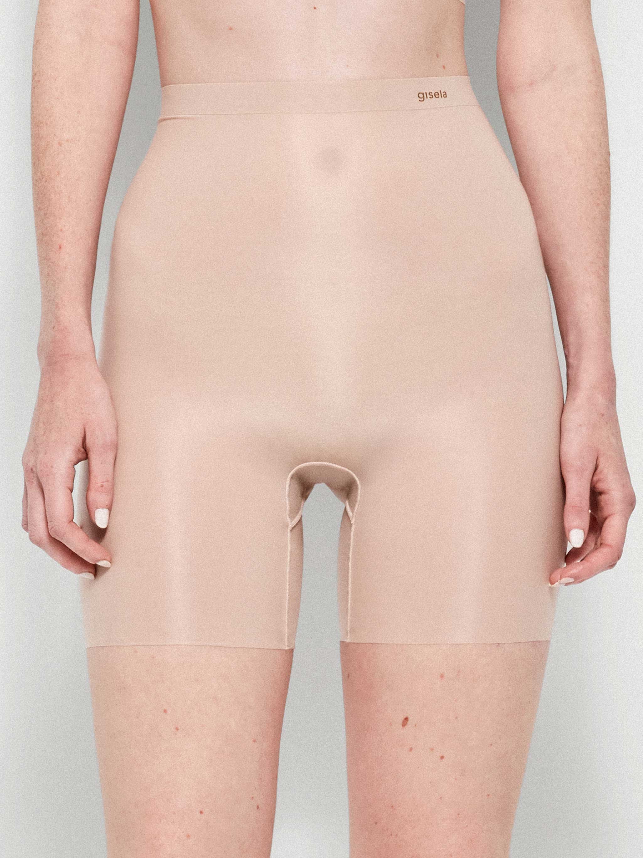 Pantalón con acabados termofusionados y corte láser - Piel - 1/10028B