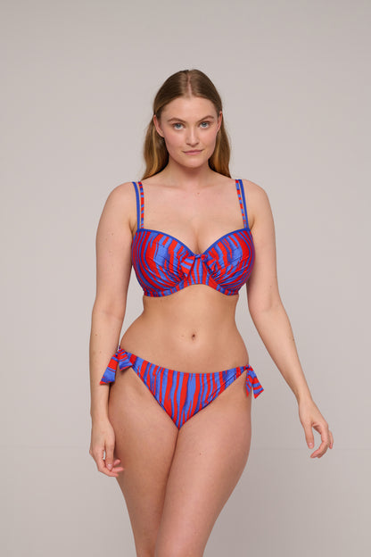 SKUDAI Wild stripes bikini balconet con foam