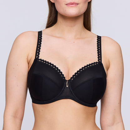 VIVGIRL negro sujetador copa entera
