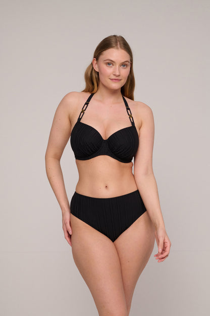 KIRUNA negro bikini braga alta