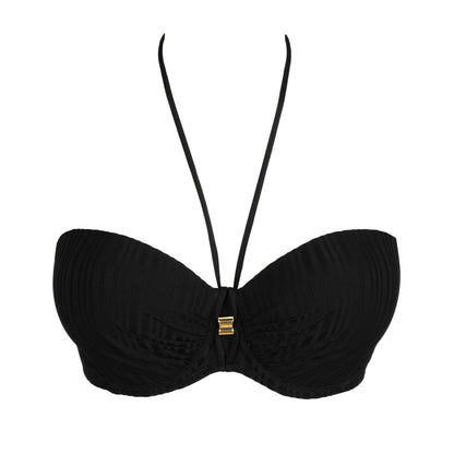 KIRUNA negro bikini sin tirantes con foam
