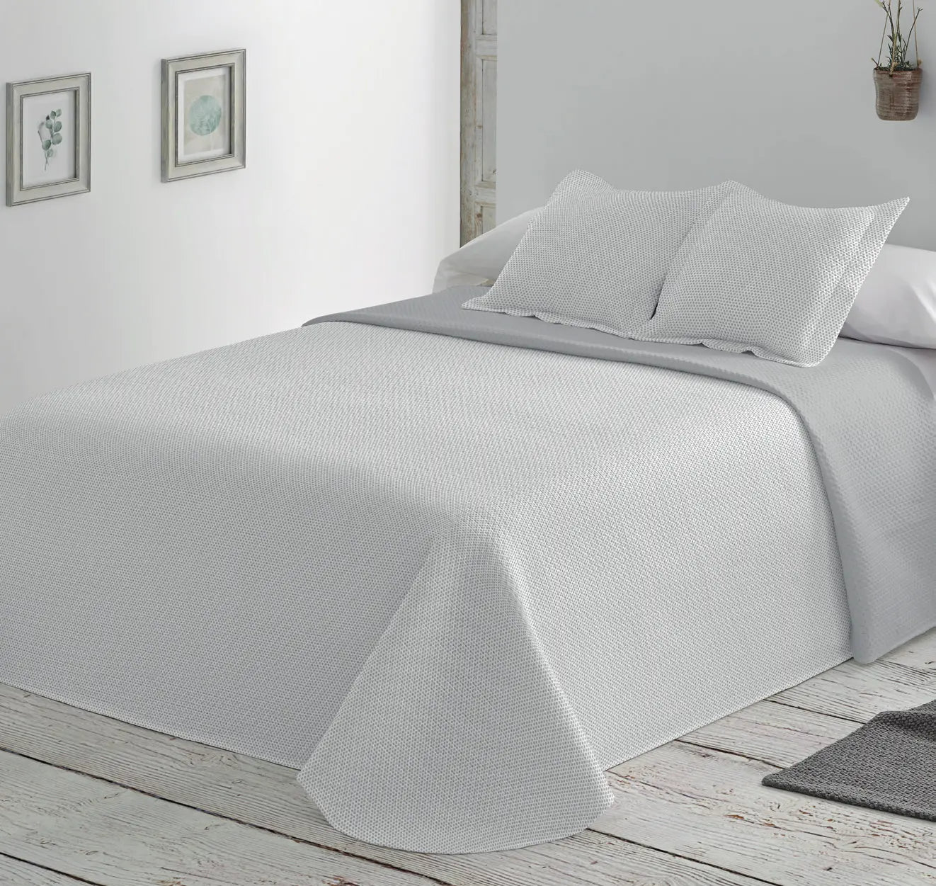 Colcha Lisa Reversible LISA - Gris