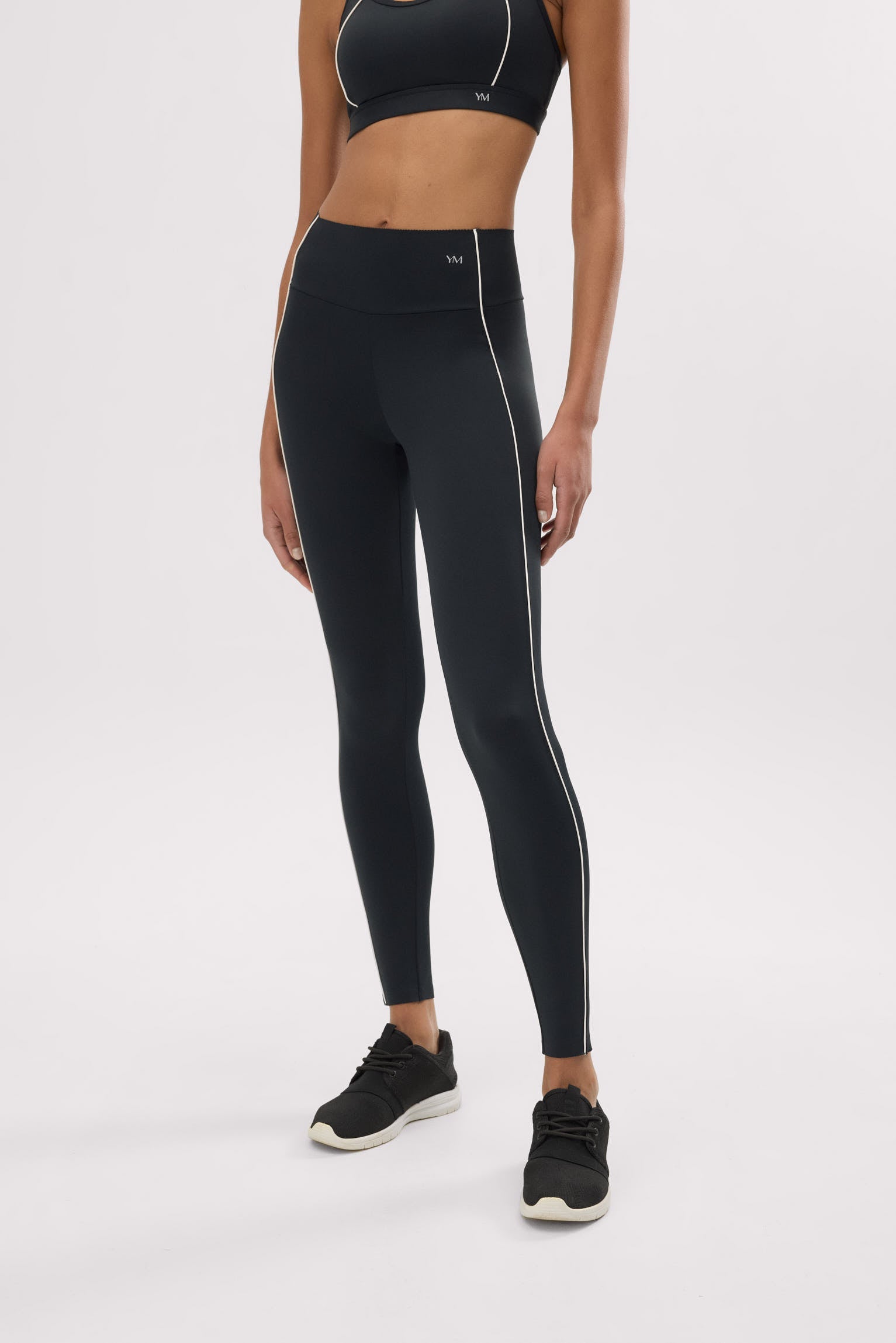 Leggings deportivos Compressive largos efecto push-up negro