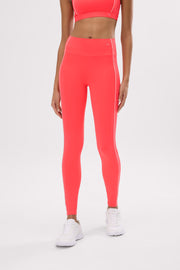 Leggings deportivos Compressive largos efecto push-up coral