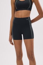 Leggings deportivos Compressive cortos efecto push-up negro