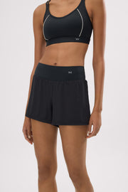 Pantalones deportivos cortos Compressive con short y bolsillo interior