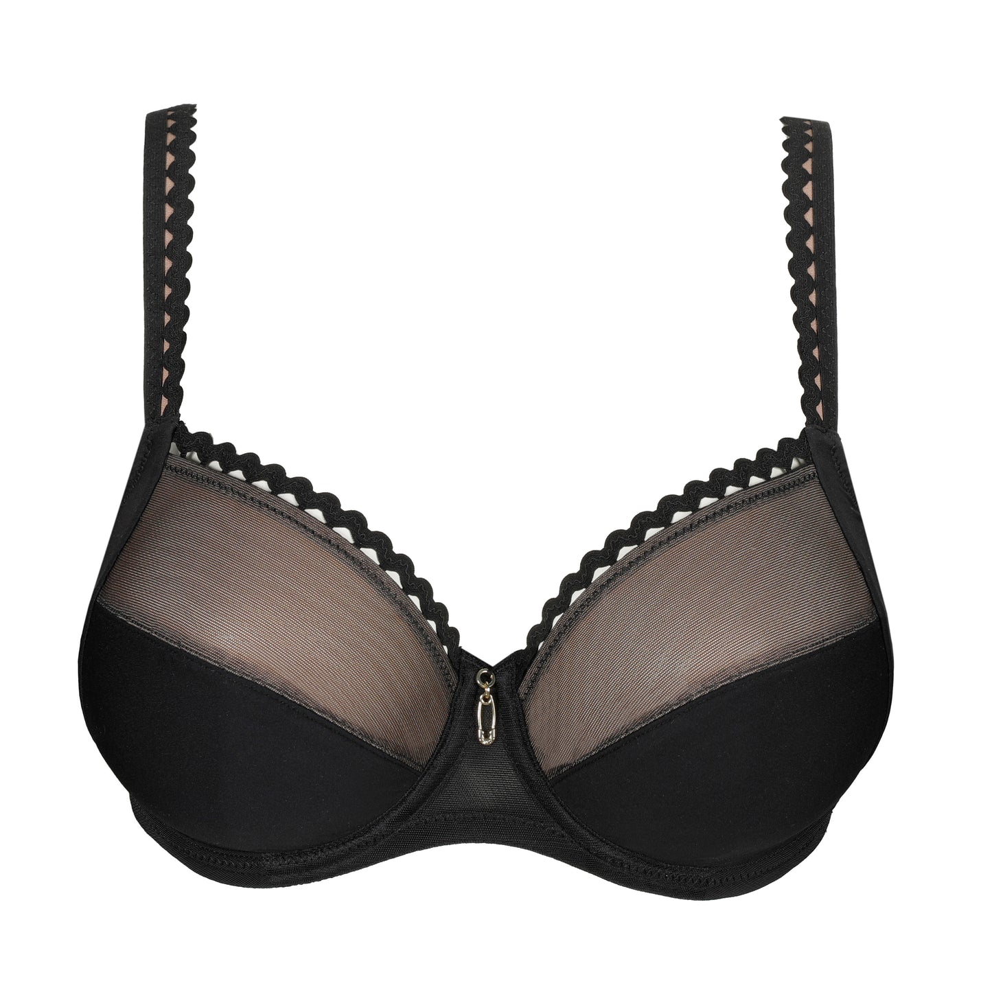 VIVGIRL negro sujetador copa entera