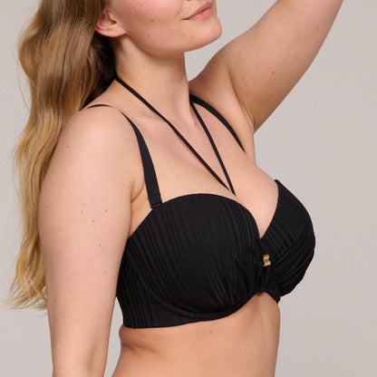KIRUNA negro bikini sin tirantes con foam