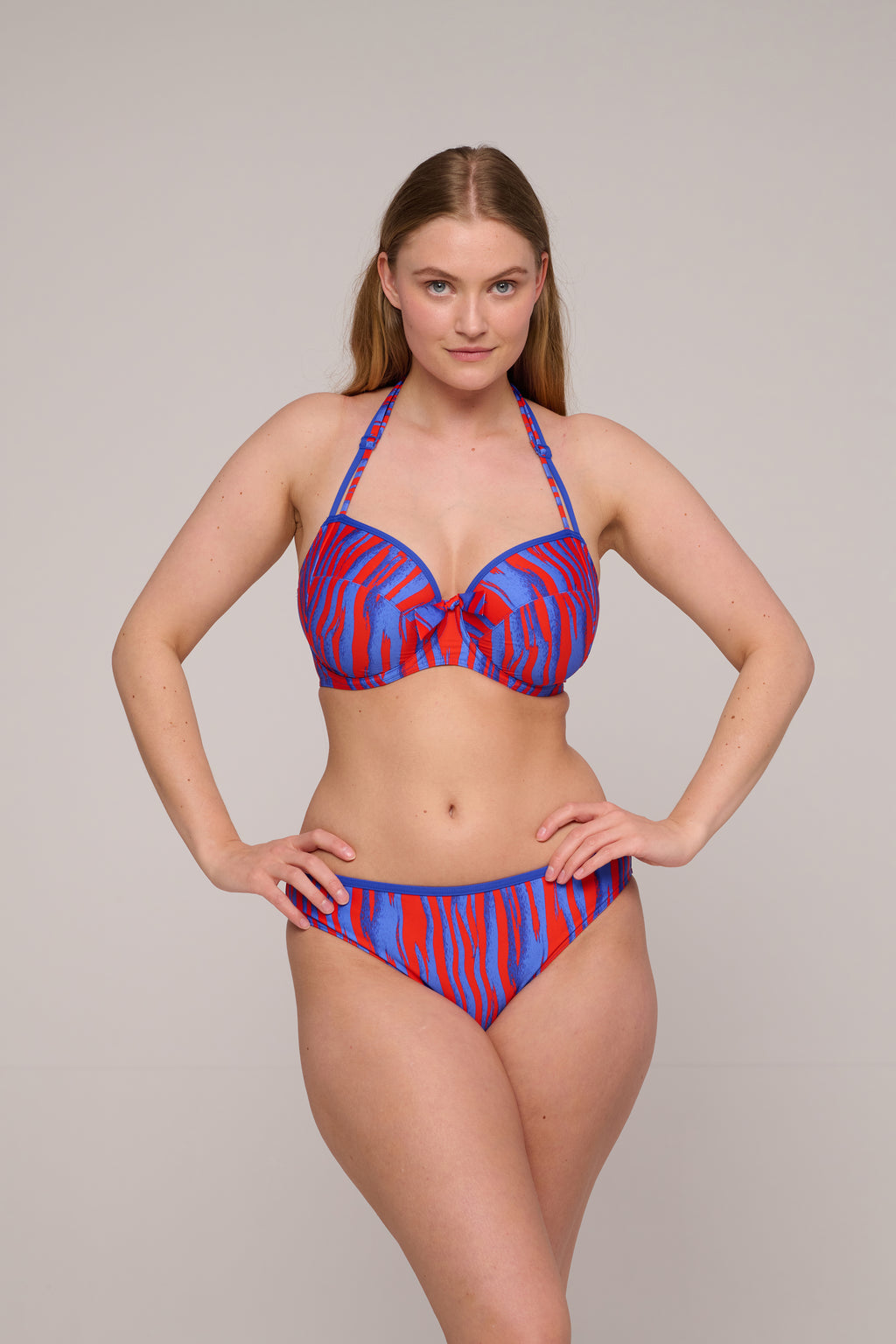 SKUDAI Wild stripes bikini copa entera